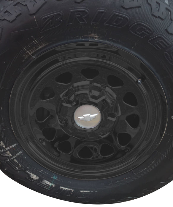 Coast To Coast IWCIMP100BLK 17 Inch; 6 Spoke; Gloss Black; Plastic; Set Of 4; For Steel Wheels - Truck Part Superstore