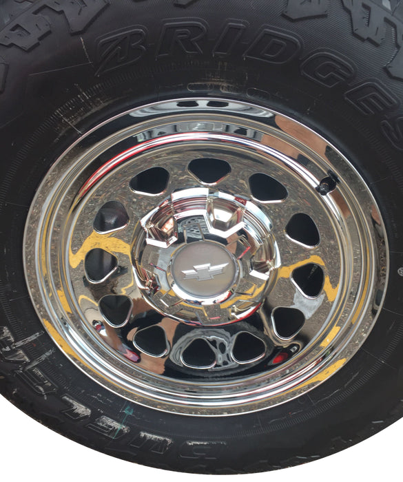 Coast To Coast IWCIMP100X 17 Inch; 6 Spoke; Chrome Plated; Plastic; Set Of 4; For Steel Wheels - Truck Part Superstore