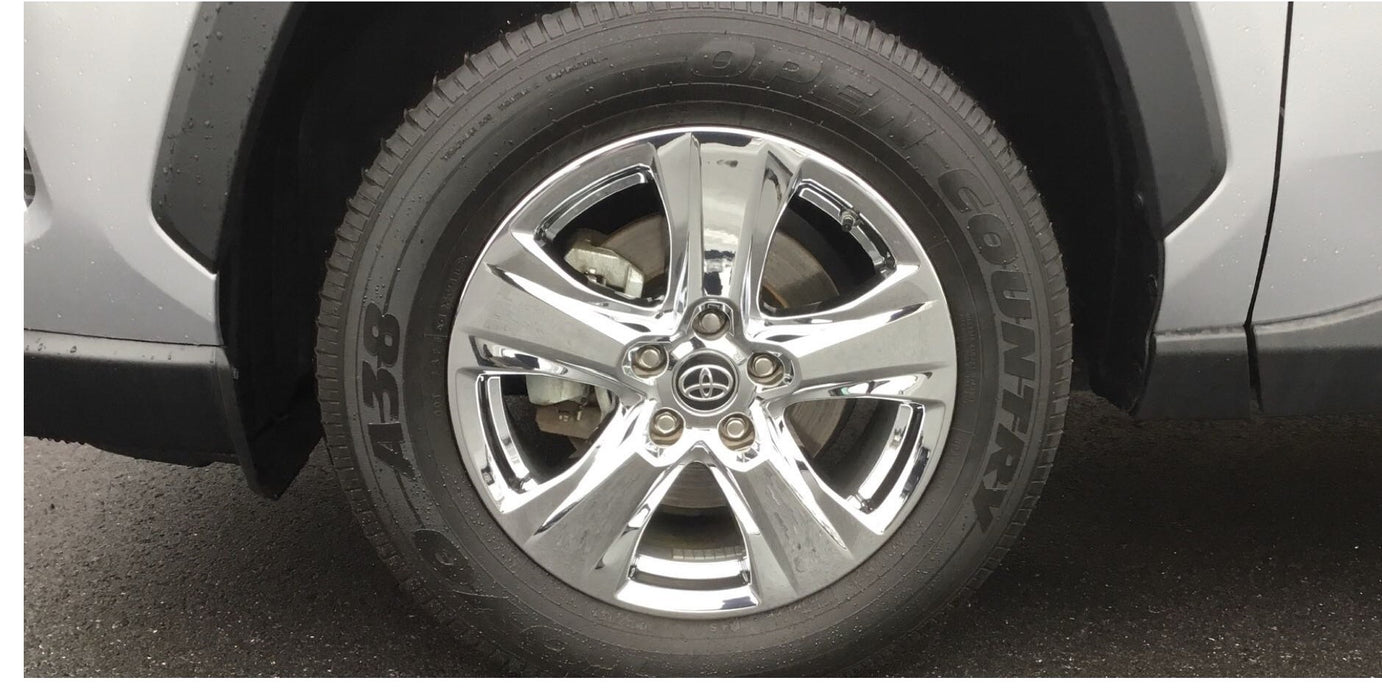 Coast To Coast IWCIMP434X 17 Inch; 5 V Spoke; Chrome Plated; Plastic; Set Of 4 - Truck Part Superstore