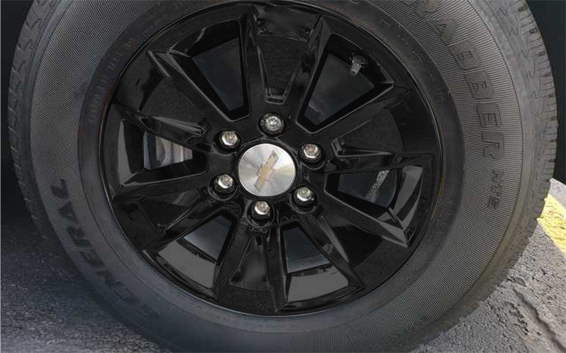 Coast To Coast IWCIMP436BLK 17 Inch; 6 Spoke; Gloss Black; Plastic; Set Of 4; For Alloy Wheels - Truck Part Superstore