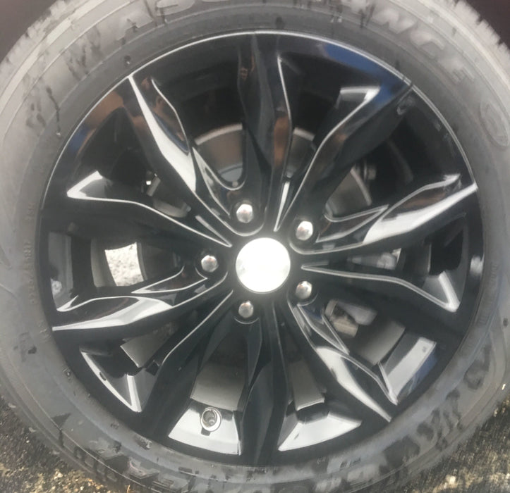 Coast To Coast IWCIMP440BLK 17 Inch; 5 Split Spoke; Gloss Black; Plastic; Set Of 4 - Truck Part Superstore
