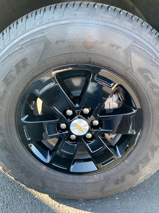 Coast To Coast IWCIMP444BLK 16 Inch; Five V-Style Spoke; Painted Black; ABS Plastic; Set Of 4 - Truck Part Superstore