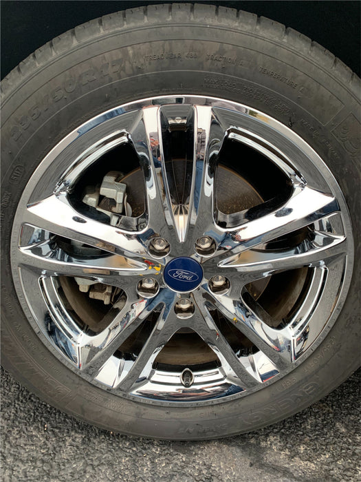 Coast To Coast IWCIMP447CC 17 Inch; 5 V Style Spoke; Chrome And Charcoal; Plastic; Set Of 4 - Truck Part Superstore