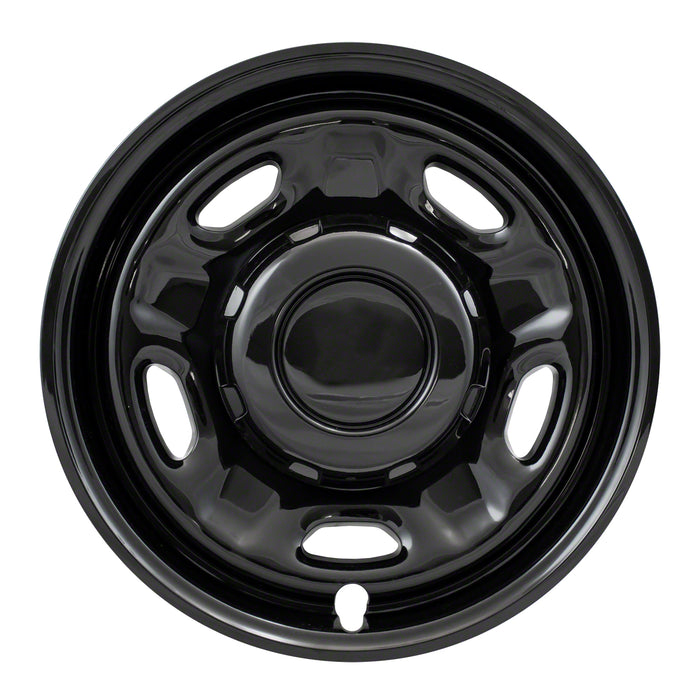 Coast To Coast IWCIMP96BLK 17 Inch; Gloss Black; Plastic; Set Of 4; Compatible With Steel Wheels - Truck Part Superstore