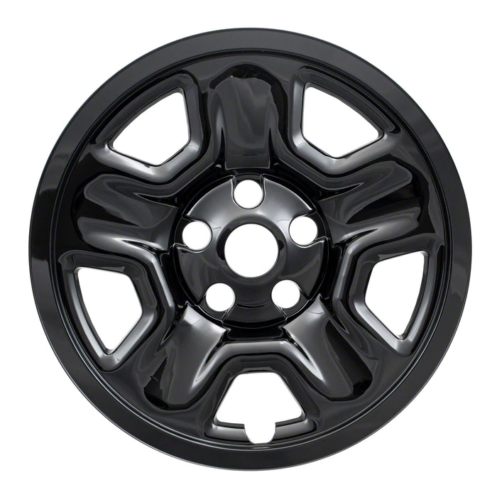 Coast To Coast IWCIMP98BLK 17 Inch; 5 Spoke; Gloss Black; Plastic; Set Of 4; Compatible With Steel Wheels - Truck Part Superstore