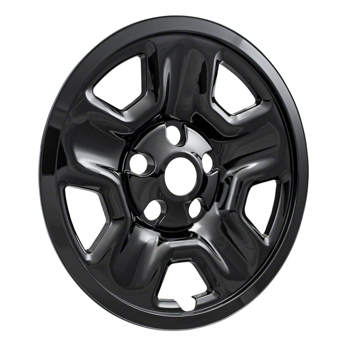 Coast To Coast IWCIMP98BLK 17 Inch; 5 Spoke; Gloss Black; Plastic; Set Of 4; Compatible With Steel Wheels - Truck Part Superstore