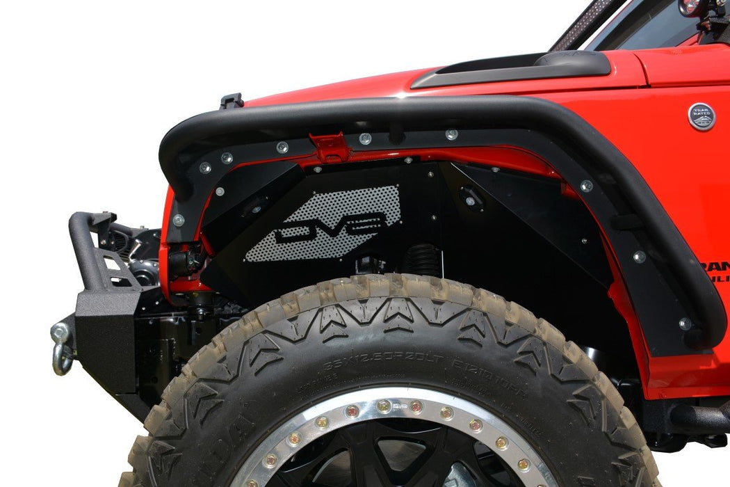 DV8 Offroad INFEND-01FR Jeep JK Inner Fender Front Raw 07-18 Wrangler JK Aluminum DV8 Offroad - Truck Part Superstore