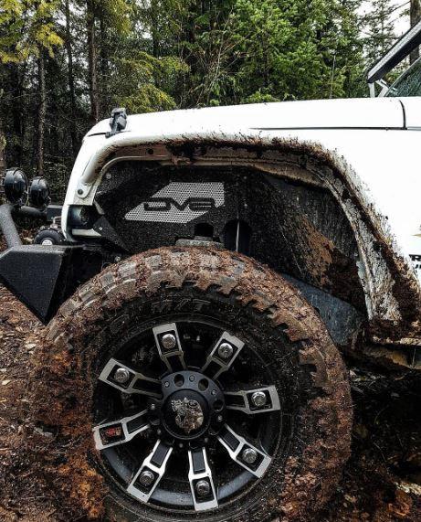 DV8 Offroad INFEND-01FR Jeep JK Inner Fender Front Raw 07-18 Wrangler JK Aluminum DV8 Offroad - Truck Part Superstore
