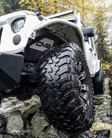 DV8 Offroad INFEND-01FR Jeep JK Inner Fender Front Raw 07-18 Wrangler JK Aluminum DV8 Offroad - Truck Part Superstore