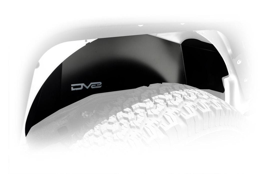 DV8 Offroad INFEND-01RB Jeep JK Inner Fender Rear Black 07-18 Wrangler JK Aluminum DV8 Offroad - Truck Part Superstore