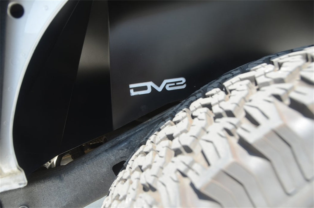 DV8 Offroad INFEND-01RB Jeep JK Inner Fender Rear Black 07-18 Wrangler JK Aluminum DV8 Offroad - Truck Part Superstore