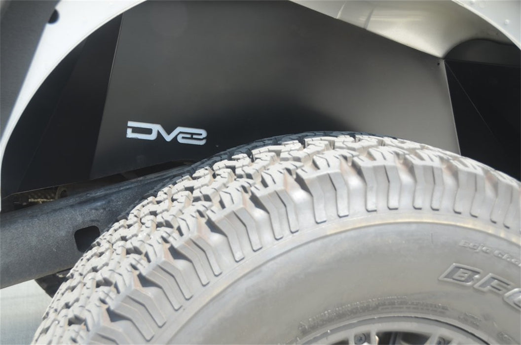 DV8 Offroad INFEND-01RB Jeep JK Inner Fender Rear Black 07-18 Wrangler JK Aluminum DV8 Offroad - Truck Part Superstore