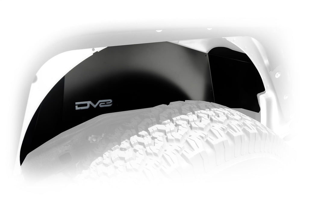 DV8 Offroad INFEND-01RB Jeep JK Inner Fender Rear Black 07-18 Wrangler JK Aluminum DV8 Offroad - Truck Part Superstore