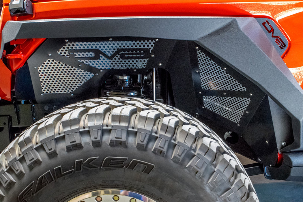 DV8 Offroad INFEND-03FB Jeep JL Inner Fenders (Front Black) 18-Present Wrangler JL DV8 Offroad - Truck Part Superstore