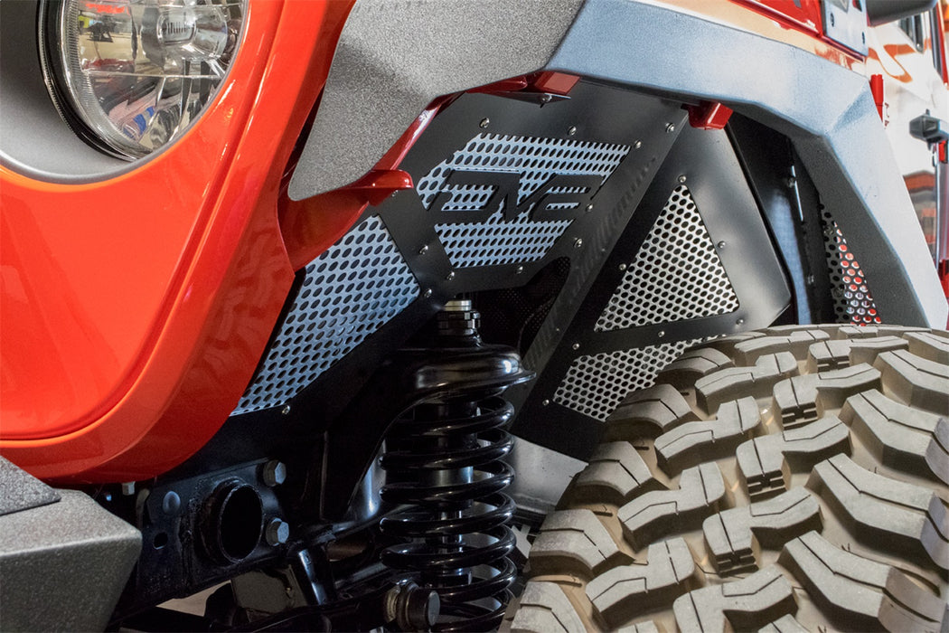DV8 Offroad INFEND-03FB Jeep JL Inner Fenders (Front Black) 18-Present Wrangler JL DV8 Offroad - Truck Part Superstore