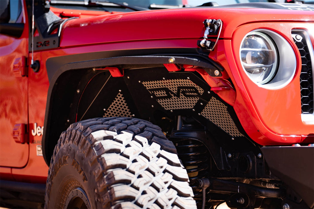 DV8 Offroad INFEND-03FB Jeep JL Inner Fenders (Front Black) 18-Present Wrangler JL DV8 Offroad - Truck Part Superstore