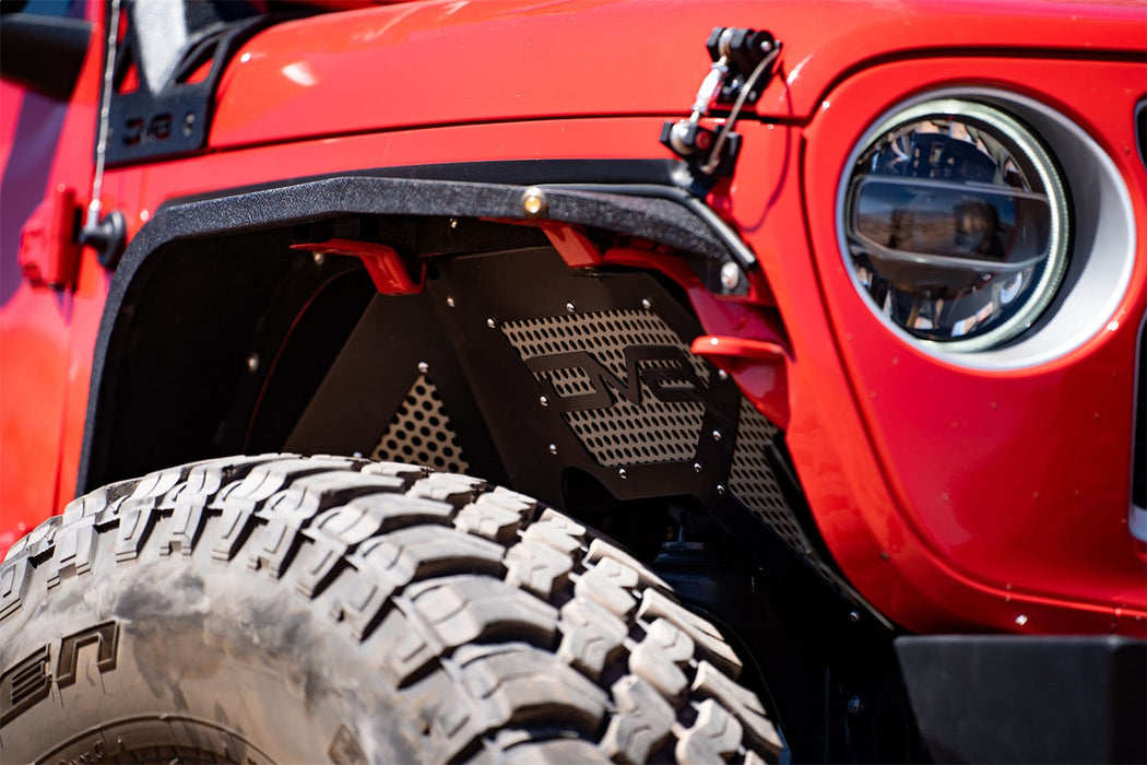 DV8 Offroad INFEND-03FB Jeep JL Inner Fenders (Front Black) 18-Present Wrangler JL DV8 Offroad - Truck Part Superstore