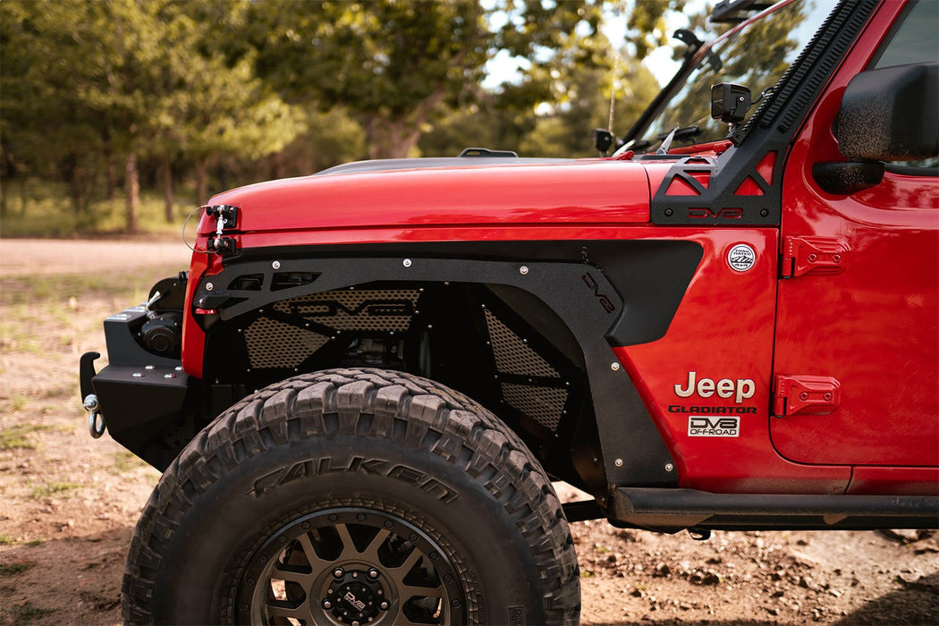 DV8 Offroad INFEND-03FB Jeep JL Inner Fenders (Front Black) 18-Present Wrangler JL DV8 Offroad - Truck Part Superstore
