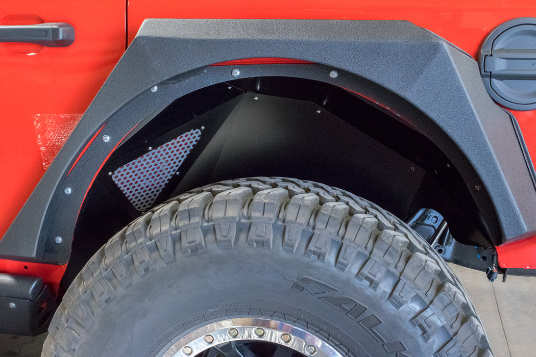 DV8 Offroad INFEND-03RB Jeep JL Inner Fenders (Rear Black) 18-Present Wrangler JL DV8 Offroad - Truck Part Superstore