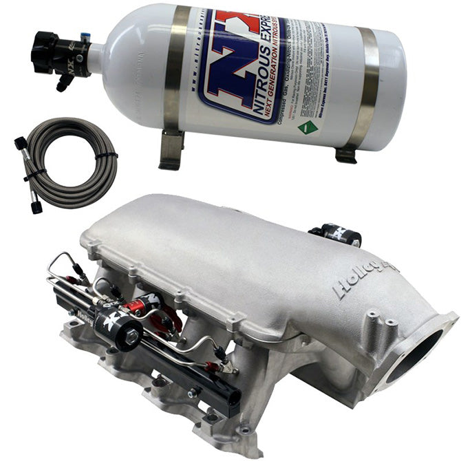 Nitrous Express INTAKE014 HOLLEY HI-RAM MANIFOLD FOR LS3/L92 PORT HEADS W/NX DIRECT PORT - Truck Part Superstore