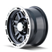 ION 133-7983B 133 (133) BLACK/MACHINED LIP 17X9 6-139.7 -8MM 108MM - Truck Part Superstore