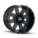 ION 141-2252M 141 (141) GLOSS BLACK/MILLED SPOKES 20X12 5x5/5x5.5 -19MM 87MM - Truck Part Superstore