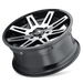 ION 142-2970B 142 (142) BLACK/MACHINED FACE 20X9 8-170 0mm 130.8mm - Truck Part Superstore