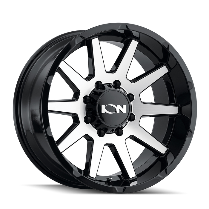 ION 143-2981BM 143 (143) GLOSS BLACK/MACHINED FACE 20X9 8-165.1 0mm 125.2mm - Truck Part Superstore