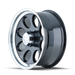 ION 171-6865B 171 (171) BLACK/MACHINED LIP 16X8 5-114.3 -5MM 83.82MM - Truck Part Superstore