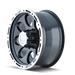 ION 174-5161B 174 (174) BLACK/MACHINED LIP 15X10 5-120.65 -38MM 83.82MM - Truck Part Superstore