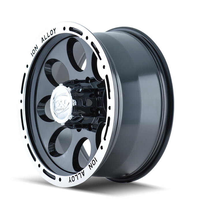 ION 174-8970B 174 (174) BLACK/MACHINED LIP 18X9 8-170 0MM 130.8MM - Truck Part Superstore