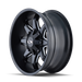 ION 181-8997M12 181 (181) SATIN BLACK/MILLED SPOKES 18X9 5-139.7/5-150 -12MM 110MM - Truck Part Superstore