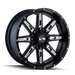ION 184-8997M 184 (184) SATIN BLACK/MILLED SPOKES 18X9 5-139.7/5-150 -12MM 110MM - Truck Part Superstore