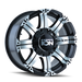 ION 187-8978B 187 (187) BLACK/MACHINED FACE/MACHINED LIP 18X9 8-180 18MM 124.1MM - Truck Part Superstore
