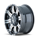 ION 187-6883B 187 (187) BLACK/MACHINED FACE/MACHINED LIP 16X8 6-139.7 10MM 108MM - Truck Part Superstore