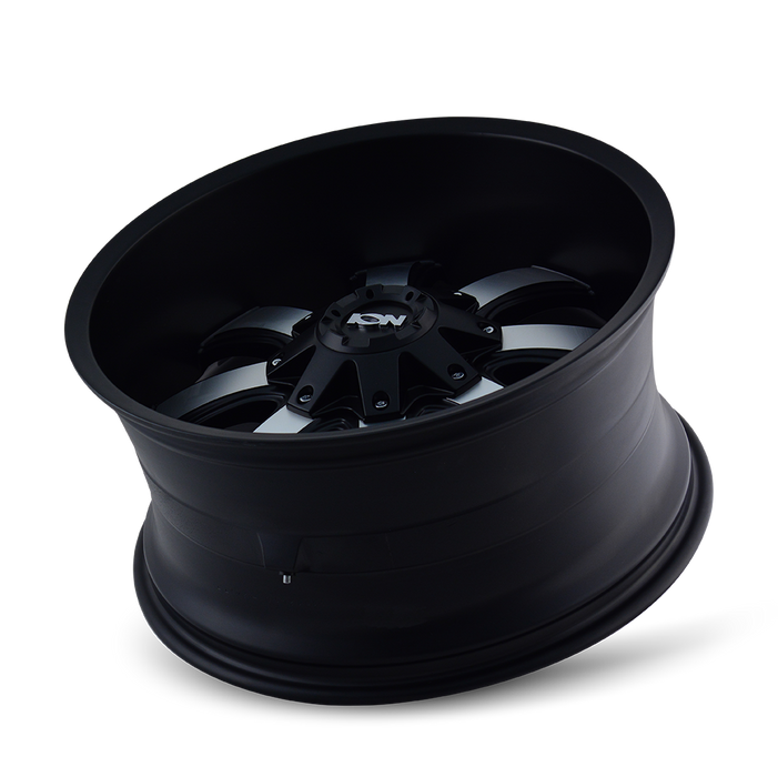 ION 189-8976B 189 (189) SATIN BLACK/MACHINED FACE 18X9 8-165.1/8-170 0MM 130.8MM - Truck Part Superstore