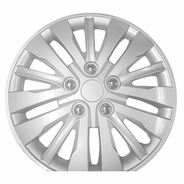 Coast To Coast IWC102815S 15 Inch 15 Spoke Silver Color Plastic Set Of 4 - Truck Part Superstore