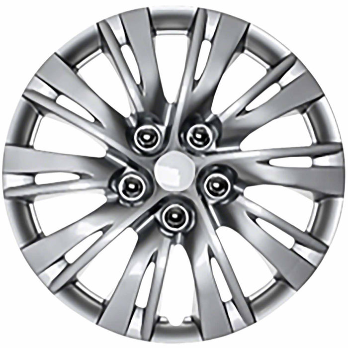 Coast To Coast IWC103715S 15 Inch 10 Split Spoke Silver Color Plastic Set Of 4 - Truck Part Superstore