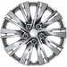Coast To Coast IWC103715S 15 Inch 10 Split Spoke Silver Color Plastic Set Of 4 - Truck Part Superstore
