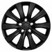Coast To Coast IWC103816BLK 16 Inch 10 Spoke Gloss Black Plastic Set Of 4 Standard Leg Master White Carton - Truck Part Superstore