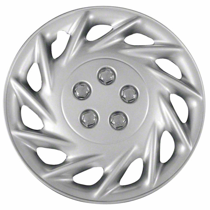 Coast To Coast IWC11815S 15 Inch 11 Spoke Silver Color Plastic Set Of 4 - Truck Part Superstore