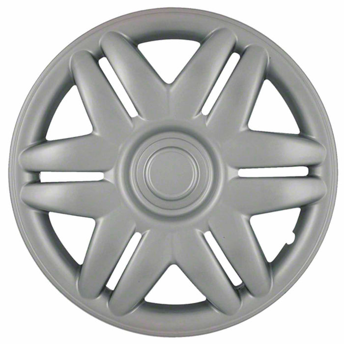 Coast To Coast IWC20515S 15 Inch 12 Spoke Silver Color Plastic Set Of 4 Spring Steel Clip - Truck Part Superstore