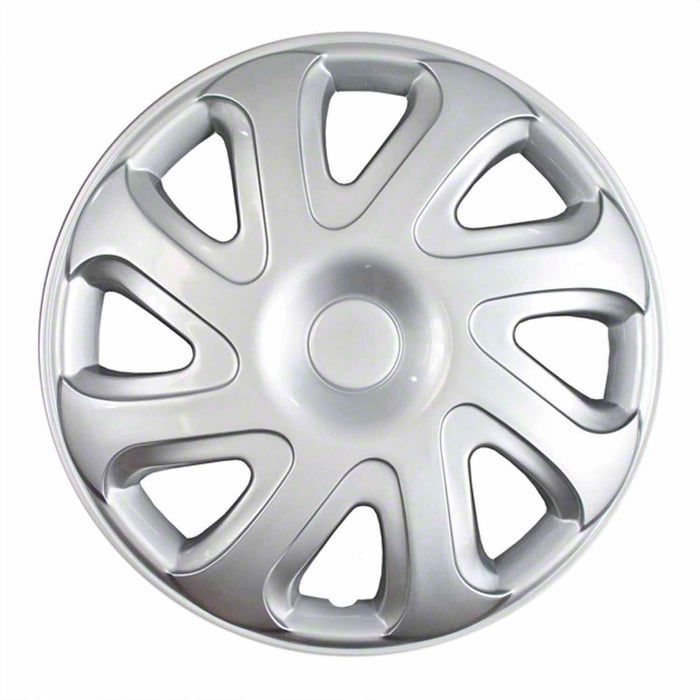 Coast To Coast IWC40414S 14 Inch 8 Directional Spoke Silver Color Plastic Set Of 4 Standard Leg - Truck Part Superstore