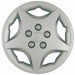 Coast To Coast IWC40914S 14 Inch 5 Spoke Silver Color Plastic Set Of 4 Spring Steel Clip - Truck Part Superstore