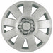 Coast To Coast IWC41015S 15 Inch 9 Spoke Silver Color Plastic Set Of 4 Spring Steel Clip - Truck Part Superstore