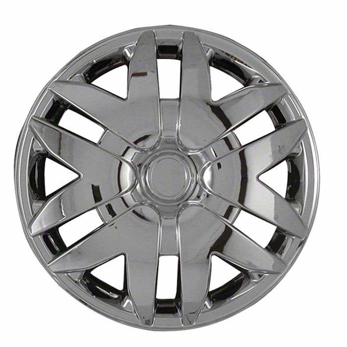 Coast To Coast IWC41616C 16 Inch 6 V Spoke Chrome Plated Plastic Set Of 4 Spring Steel Clip - Truck Part Superstore