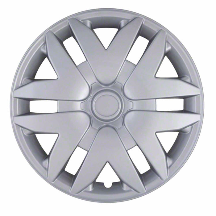 Coast To Coast IWC41616S 16 Inch 6 Split Spoke Silver Color Plastic Set Of 4 Spring Steel Clip - Truck Part Superstore