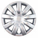 Coast To Coast IWC42315S 15 Inch 9 Spoke Silver Color Plastic Set Of 4 Spring Steel Clip - Truck Part Superstore