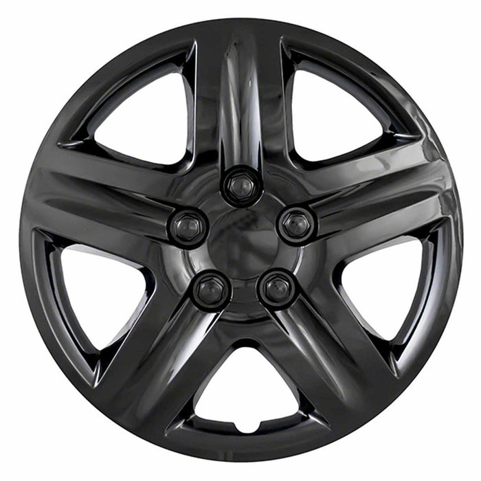 Coast To Coast IWC43117BLK 17 Inch 5 Spoke Gloss Black Plastic Set Of 4 - Truck Part Superstore