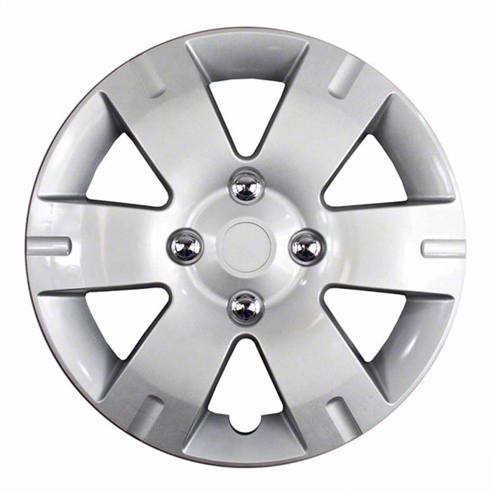 Coast To Coast IWC43615S 15 Inch 6 Spoke Silver Color Plastic Set Of 4 Standard Leg - Truck Part Superstore